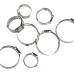 Stainless Steel Push Lock Hose Clamp 2pcs/pkg