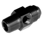 Straight AN/NPT Adapter w/Pressure Port