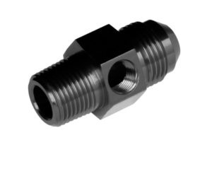 -08 Male AN/JIC to -06 (3/8") NPT Male with 1/8" NPT Hex