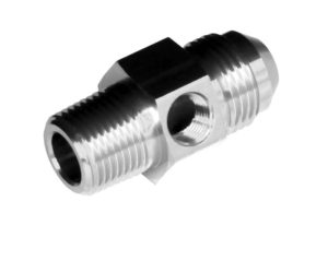-08 Male AN/JIC to -06 (3/8") NPT Male with 1/8" NPT Hex - Image 2